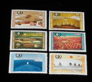 U.N.1995, INTL. YOUTH YEAR, SINGLES, MNH, ALL 3 OFFICES NICE!! LQQK!!!