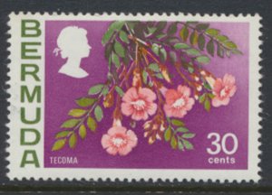 Bermuda  SG 261 SC# 267 MVLH Flowers 1970 see details and scans