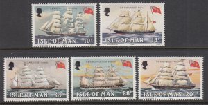 Isle of Man 254-258 Ships MNH VF