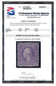 US SCOTT #541 MINT-XF-SUP-OG-NH GRADED 95 W/ PSE CERT SMQ $750 (8/6/24 GP)