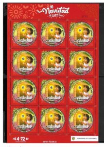 O) 2022 COLOMBIA, ODD SHAPE, CHRISTMAS, THE JOY THE POWER OF CHRISTMAS, SHEET MN