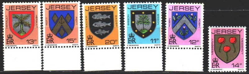 Jersey. 1981. 264A-69A. Coats of arms. MNH.