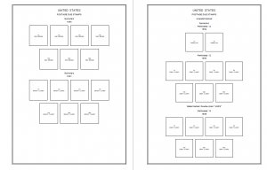 PRINTED UNITED STATES AMERICA [CLASS.] 1847-1940 STAMP ALBUM PAGES (112 pages)