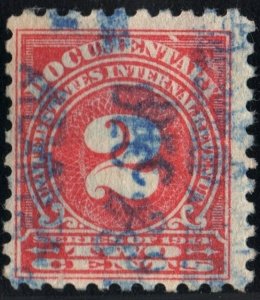 R208 2¢ Documentary Stamp (1914) Used