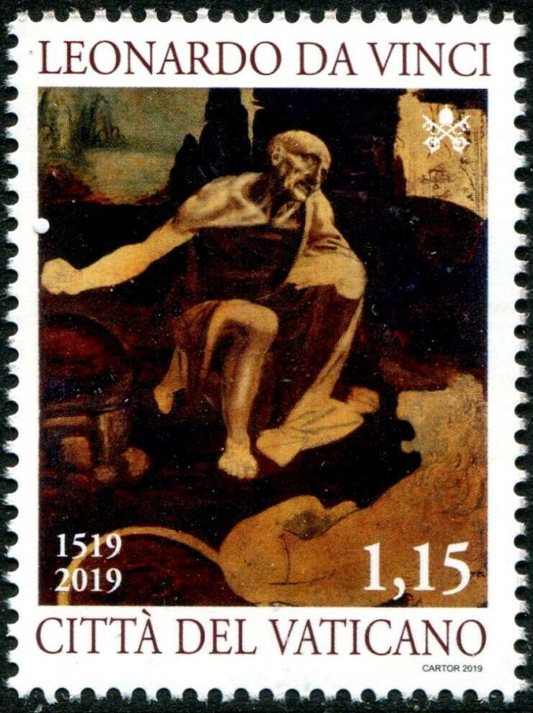 HERRICKSTAMP NEW ISSUES VATICAN Sc.# 1716 Leonardo Da Vinci Painting