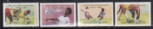 Uganda 480-83 World Cup Soccer Mint NH