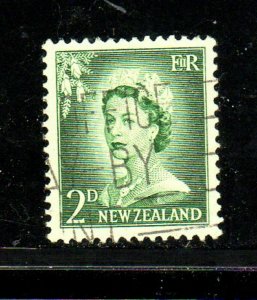 NEW ZEALAND #308  1956  2p  QEII      F-VF USED  b