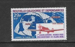 NEW CALEDONIA #C62  AIRPLANE & MAP  MNH