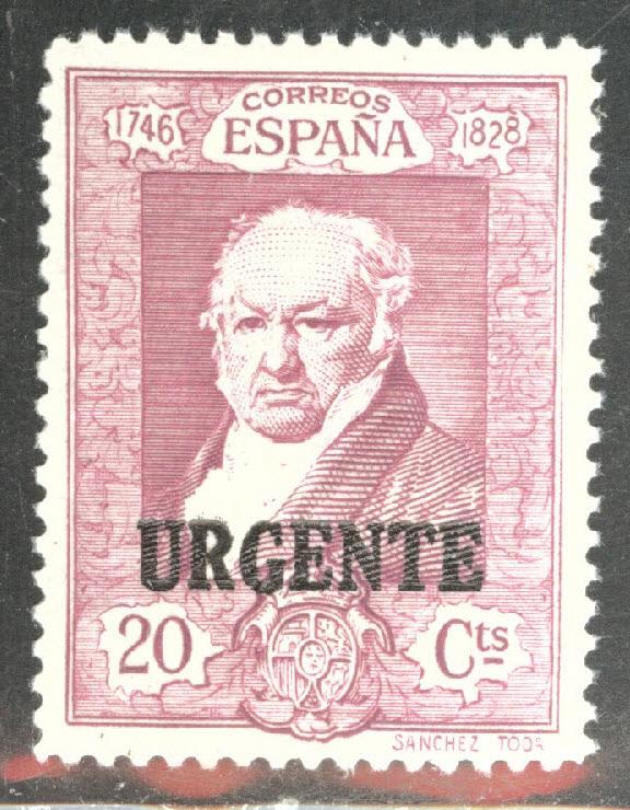 SPAIN Scott E7 MNH** Goya special delivery 1930