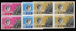 Hong Kong #200-202 Cat$26.40, 1962 Postage Stamp Centenary, set of three in b...