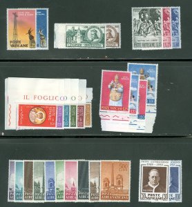 Vatican City 1959 Compete MNH Year Set