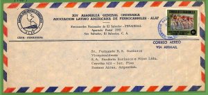 ZA1910 - El SALVADOR - POSTAL HISTORY - Airmail COVER to ARGENTINA 1970 CYCLING