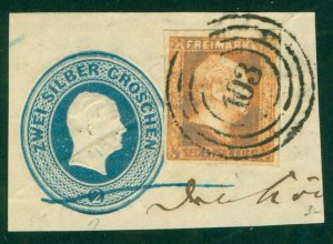 PRUSSIA-GERMANY 10 USED ON PIECE (RL) 3876 CV $160.00 BIN $40.00