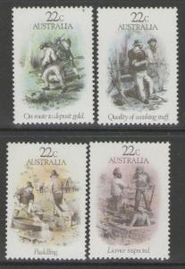 AUSTRALIA SG774/7 1981 GOLD RUSH ERA MNH 