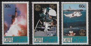 Niue Scott #'s 255 - 257 MNH