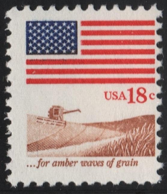 SC#1890 18¢ Flag & Anthem Single (1981) MNH