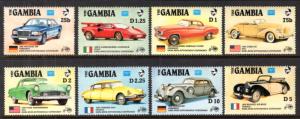 Gambia 620-627 Cars MNH VF