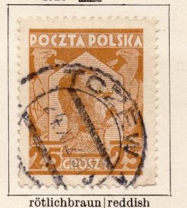 Poland 1928 Early Issue Fine Used 25gr. 254576