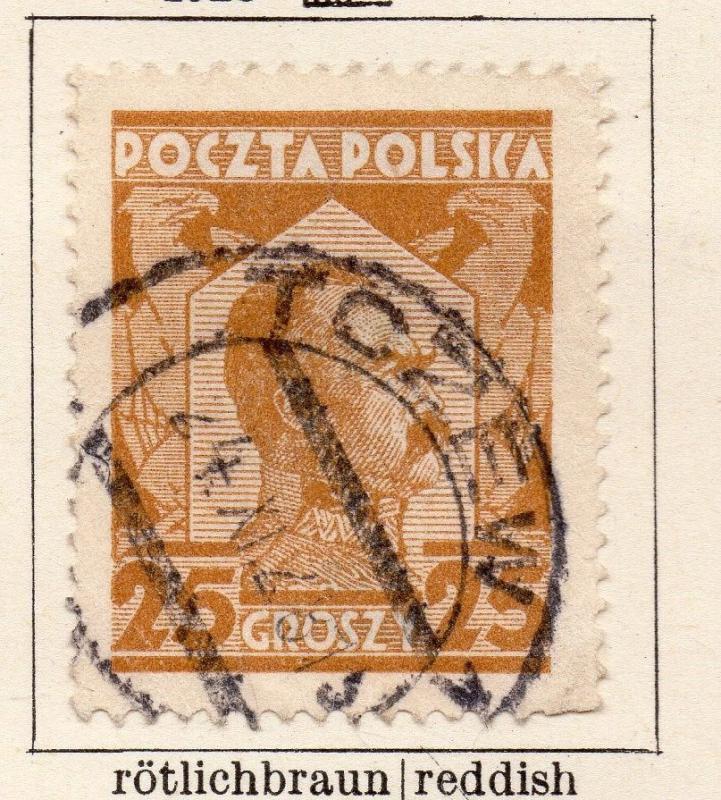 Poland 1928 Early Issue Fine Used 25gr. 254576