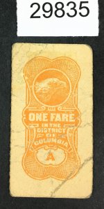 US STAMPS # 1 LABEL RAILWAY & ELECTRIC COMPANY WASHINGTON CAT. $ LOT #29835