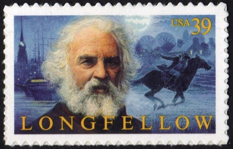 SC#4124 39¢ Henry Wadsworth Longfellow Single (2007) SA