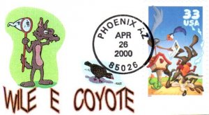 #3391 Wile Coyote - Roadrunner Mini Special FDC