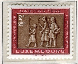 LUXEMBOURG; 1953 early National Welfare issue MINT MNH unmounted 2Fr. value