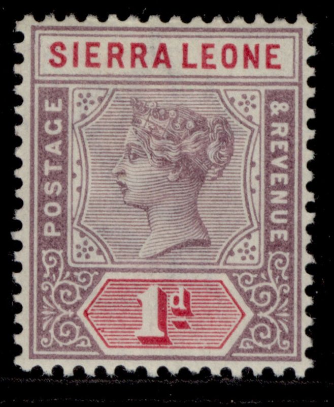 SIERRA LEONE QV SG42, 1d dull mauve & carmine, M MINT. 