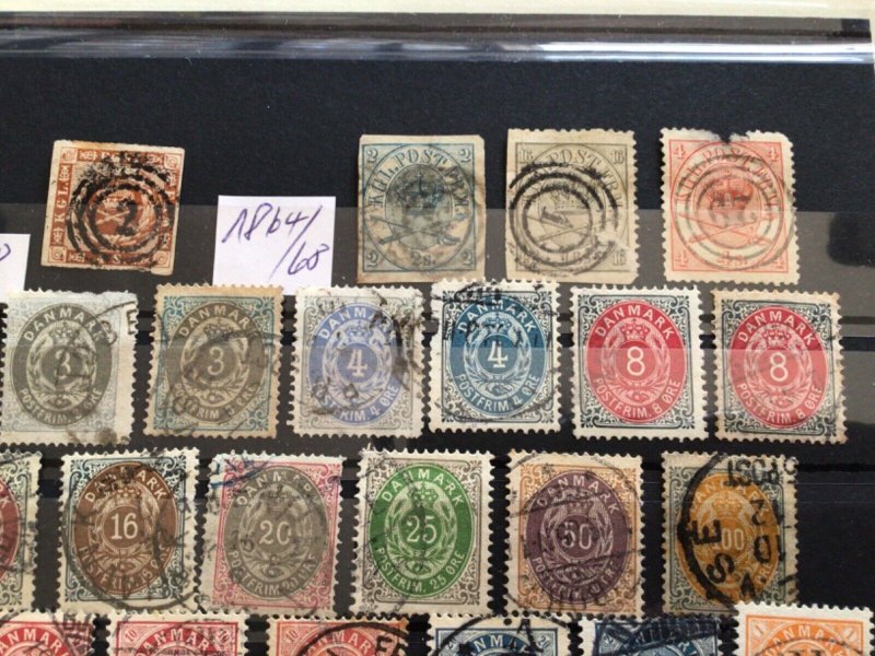 Denmark 1851 to 1902 used stamps A12807