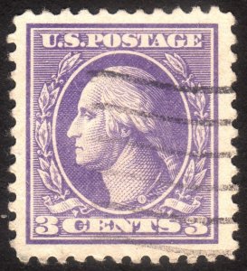 1918, US 3c, Washington, Used, Nice Jumbo, Sc 530