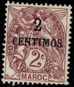 French Morocco Scot 12 , MH*  stamp expect similar centering
