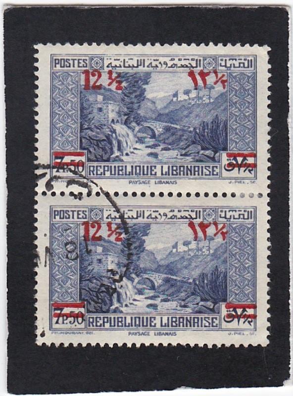 LEBANON  #  151  used  pair