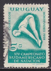 Uruguay 628 South American Swimming 1958