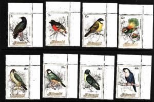 Aitutaki-Sc#323//331-eight unused NH-Birds-1984-