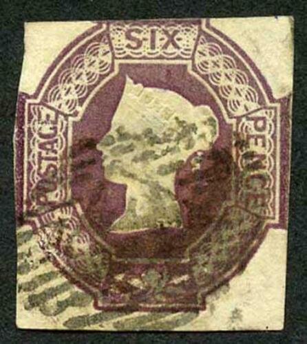 SG64wk 6d Dull Lilac (wmk INVERTED and REVERSED) THIN Cat 1000 pounds 