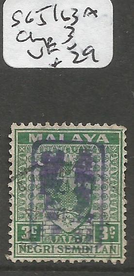 Malaya Jap Oc Negri Sembilan SG J163a Chop 3 VFU (2cnn)