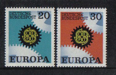 Germany  #969-970 MNH  1967  Europa