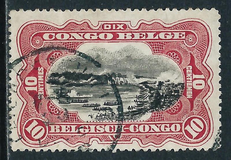 Belgian Congo, Sc #61a, 10c Used