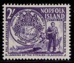 AUSTRALIA - Norfolk Island QEII SG20ba, 2s deep violet, NH MINT. TYPE II