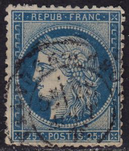 France - 1871 - Scott #58 - used - Cérès