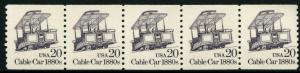 2263 US 20c Cable Car coil, MNH PNC5 #1