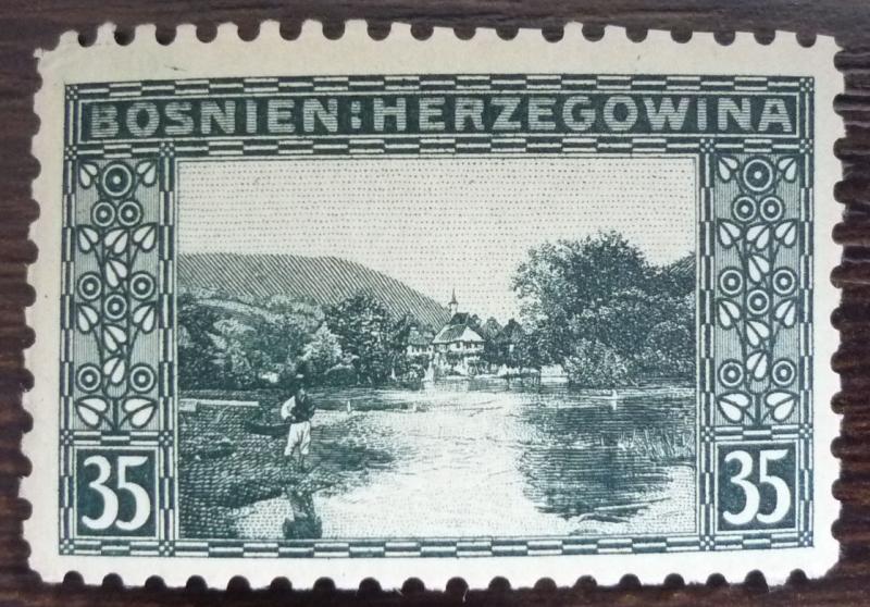 1906 BOSNIA - AUSTRIA - STAMP (MH) - PERF. 9 1/4! bosnien yugoslavia J10