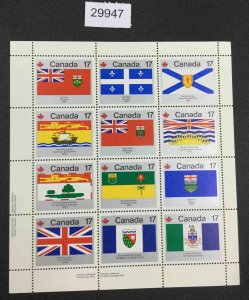 US STAMPS  #17c FLAGSHEET CANADA MINT OG NH LOT #29947