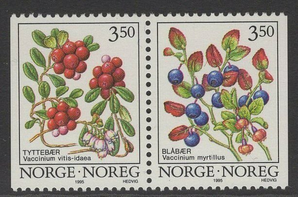 NORWAY SG1197/8 1995 WILD BERRIES MNH