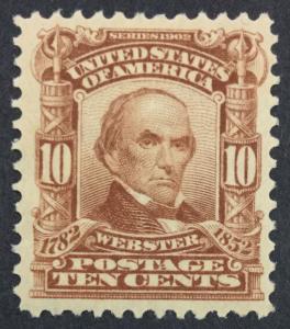 MOMEN: US #307 MINT OG H VF $60 LOT #10695