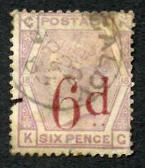 SG162 6d on 6d Lilac (crease) Cat 150 pounds 