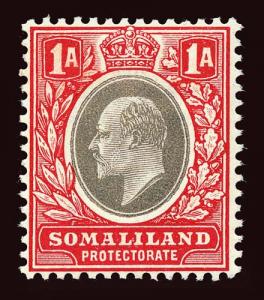 SOMALILAND PROTECTORATE Scott #28 (SG 33) 1904 KGVII unused OG HR