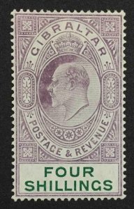 MOMEN: GIBRALTAR SG #63 1908 MINT OG H £350 LOT #62597