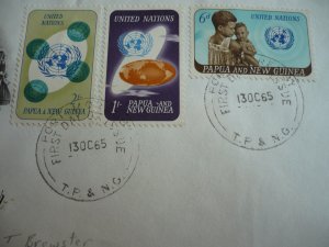 Postal History - Papua New Guinea - Scott# 206-208 - First Day Cover