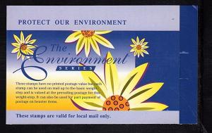 Singapore - #812a Protect the Environment Booklet  - MNH